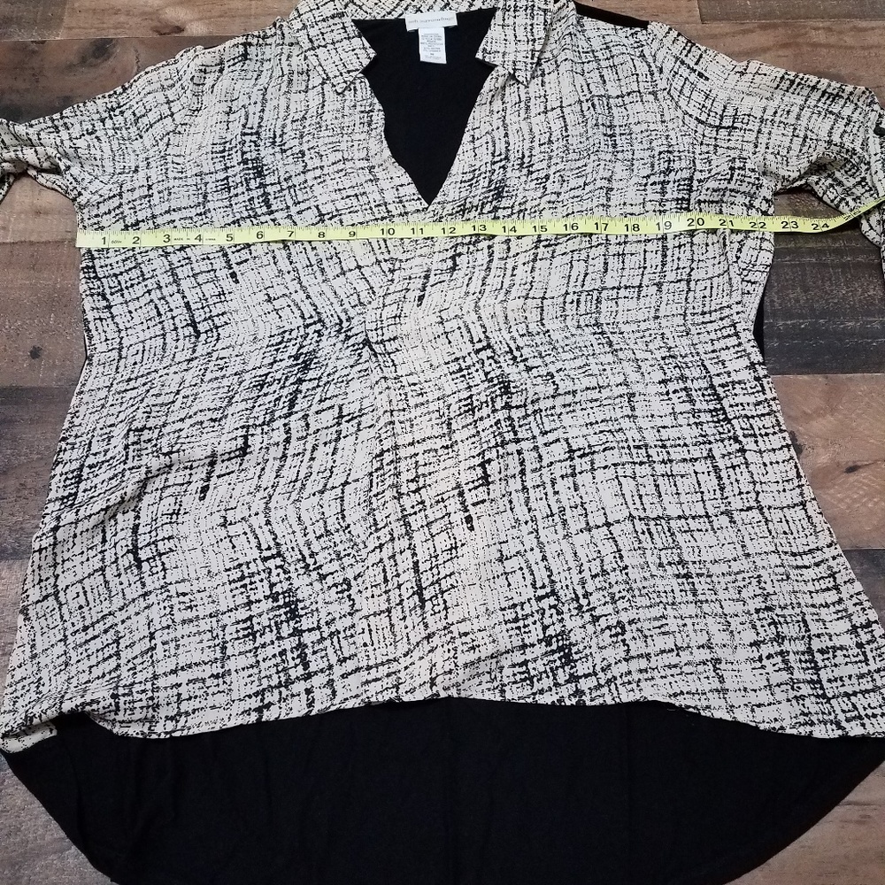 M Patterned Soft Surroundings Blouse - image 3